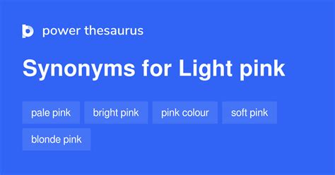 synonyms for light pink.